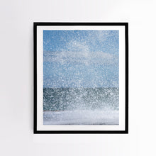 Load image into Gallery viewer, Photographic wall art, Spray Point in Mornington Peninsula, Victoria, with a black frame. Browse to find a frame and photo combination that suits your decor.
