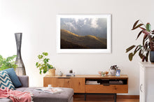 Load image into Gallery viewer, fine art photograph of Mount Buller, with an Australian made, white frame.