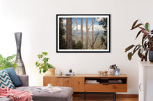 Load image into Gallery viewer, canvas print, photo framed in black timber