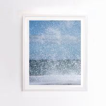 Load image into Gallery viewer, Photographic wall art, Spray Point in Mornington Peninsula, with a white frame. Browse to find a frame and photo combination that suits your decor. 
