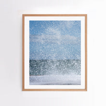 Load image into Gallery viewer, Photographic wall art, Spray Point in Mornington Peninsula, Victoria, with an Australian oak frame. Browse to find a frame and photo combination that suits your decor. 
