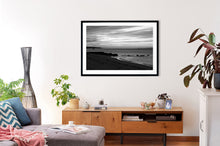 Load image into Gallery viewer, This fine art photograph was taken in Cowes, looking towards Western Port Bay heads. It comes with three frames options: Oak, white or black. Or choose the “unframed” option to mount in your own frame.
