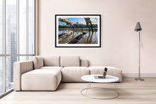 Load image into Gallery viewer, Shown here in a black frame, this fine art print is for sale.
