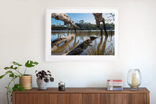 Load image into Gallery viewer, Shown here in a white frame, this fine art print is for sale.
