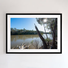 Load image into Gallery viewer, Waterscape photographic wall art, black frame
