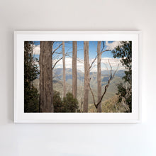 Load image into Gallery viewer, Fine art photograph taken at Mount Buller. Framed in white timber.
