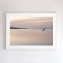 Load image into Gallery viewer, Fine art photographic print. Walwa - place of waters. Phillip Island impression, framed in white timber.
