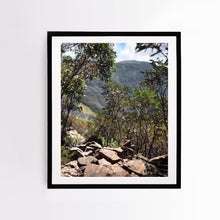 Load image into Gallery viewer, Photographic fine art, of  Little Buller track, with a black frame. Browse to find a frame and photo combination that suits your decor.
