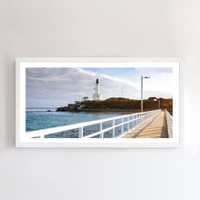 Load image into Gallery viewer, Point Lonsdale fine art photograph. Framed panorama print with a peaceful emptiness.
